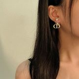  Bông Tai Dior Tribales Earrings Antique Gold-Finish 