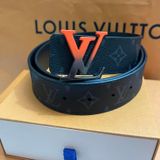  Belt Spray LV Initiales Reversible Leather/Monogram 