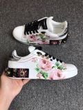  D&G Leather Sneakers Portofino Floral 
