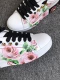  D&G Leather Sneakers Portofino Floral 