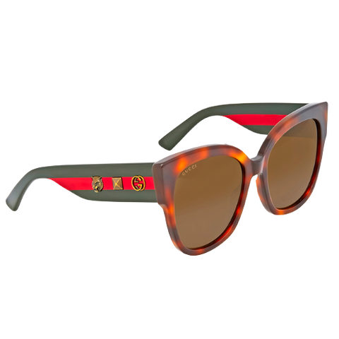 Brown Acetate Square Sunglasses 