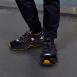  D&G Men's Black Daymaster Sneakers In Stretch Knit Fabric 