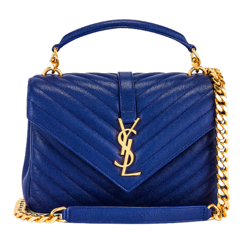  Ysl College Bag In Royal Blue 