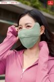  Khẩu trang chống nắng Cardina chất liệu icetext thiết kế tai thỏ ngăn UV lọc không khí 