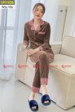  Bộ Pijama chất nhung tăm cao cấp, kiểu dáng sang trọng 