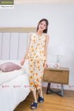  Bộ mặc nhà áo sát nách quần lửng chất lụa Satin co giãn nhẹ 