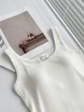 Áo ba lỗ kèm đệm ngực chất tăm hàn co giãn 