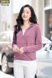  Áo chống nắng nữ 1 lớp Cardina dáng ngắn, co giãn 4 chiều, thấm hút mồ hôi 