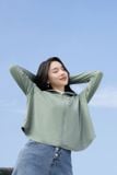  Áo khoác chống nắng nữ ngắn kiểu dáng cánh dơi chất liệu Icetext làm mát tức thì 