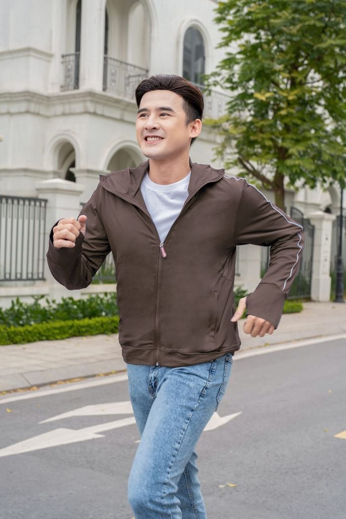  Áo chống nắng nam 2 lớp chất thun lạnh chống UV 98% chính hãng Cardina 