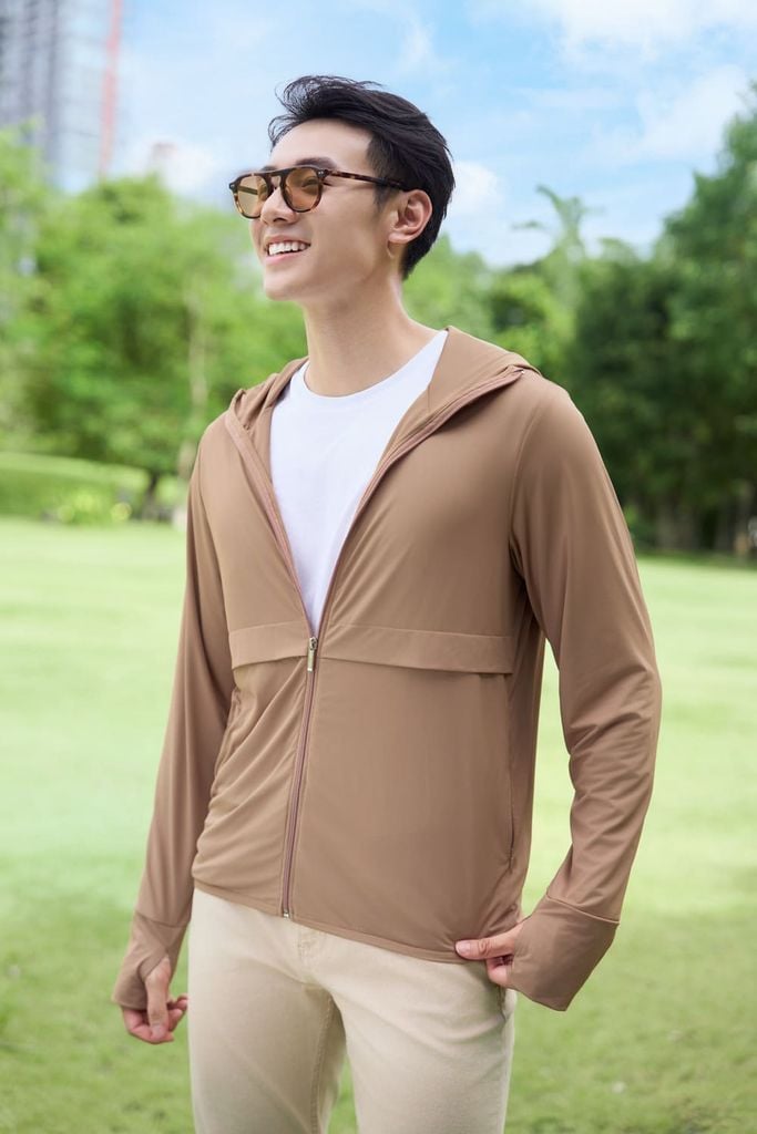  Áo chống nắng nam 2 lớp icetext ngăn UV 99,9% 