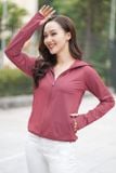  Áo khoác chống nắng nữ ngắn 2 lớp, chất thun lạnh 