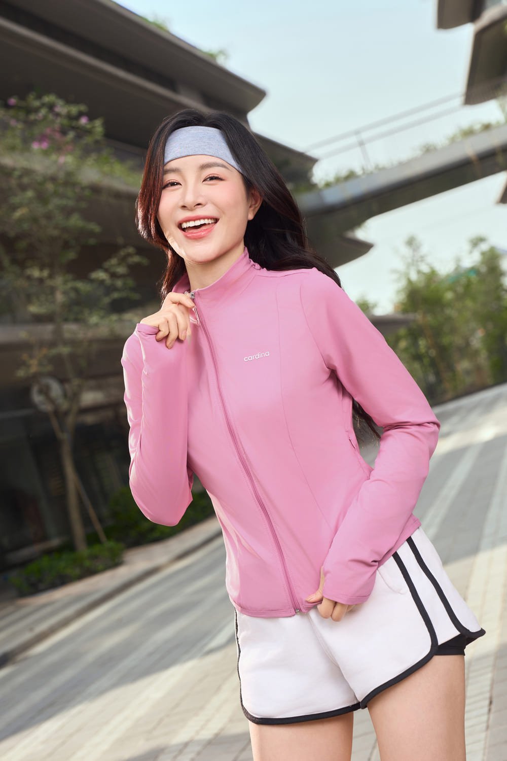 Áo chống nắng nữ 1 lớp Active, UPF 50+ ngăn UV 100%