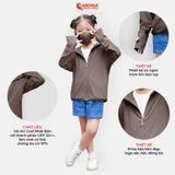  Áo chống nắng trẻ em 2 lớp Cardina 