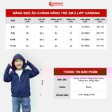  Áo chống nắng trẻ em 2 lớp Cardina 