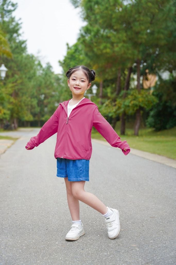  Áo chống nắng trẻ em 2 lớp ngăn UV 98%, tặng kèm khẩu trang 