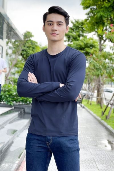  Áo giữ nhiệt Cardina nam chất Cotton dáng cổ tròn 