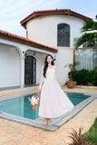  Áo Khoác Ren Nữ Younger by Cardina Dáng Dài Tay Vải Ren Hoa Nhí 