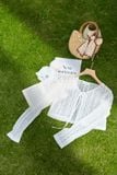  Áo Khoác Ren Nữ Younger by Cardina Dáng Dài Tay Vải Ren Hoa Nhí 