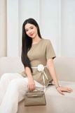  Áo kiểu nữ Cardina dòng Younger vải tuyết si kê thiết kế Peplum kèm dây đai 