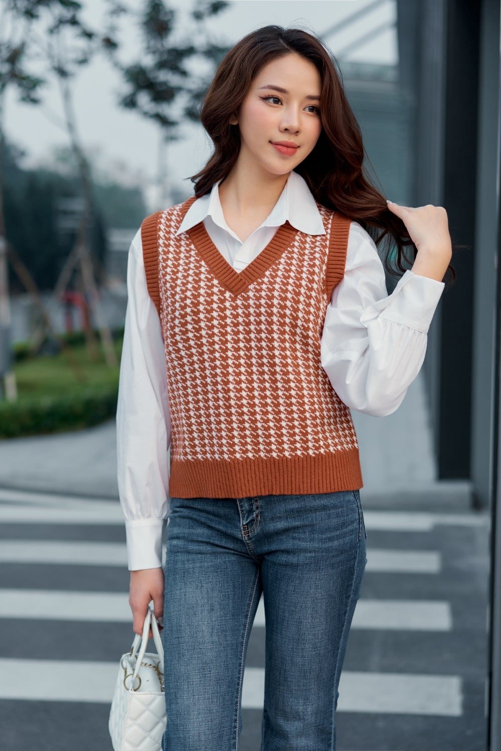 cách phối quần baggy cho người lùn