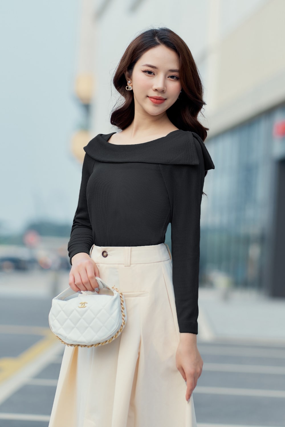 chân váy xếp ly