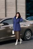  Áo parka nữ dáng dài Smile lót lông chất gió tráng Poly 50D chống nước 