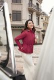  Áo parka nữ dáng ngắn Catchy lót lông ấm áp, vải gió tráng Poly 50D chống nước 