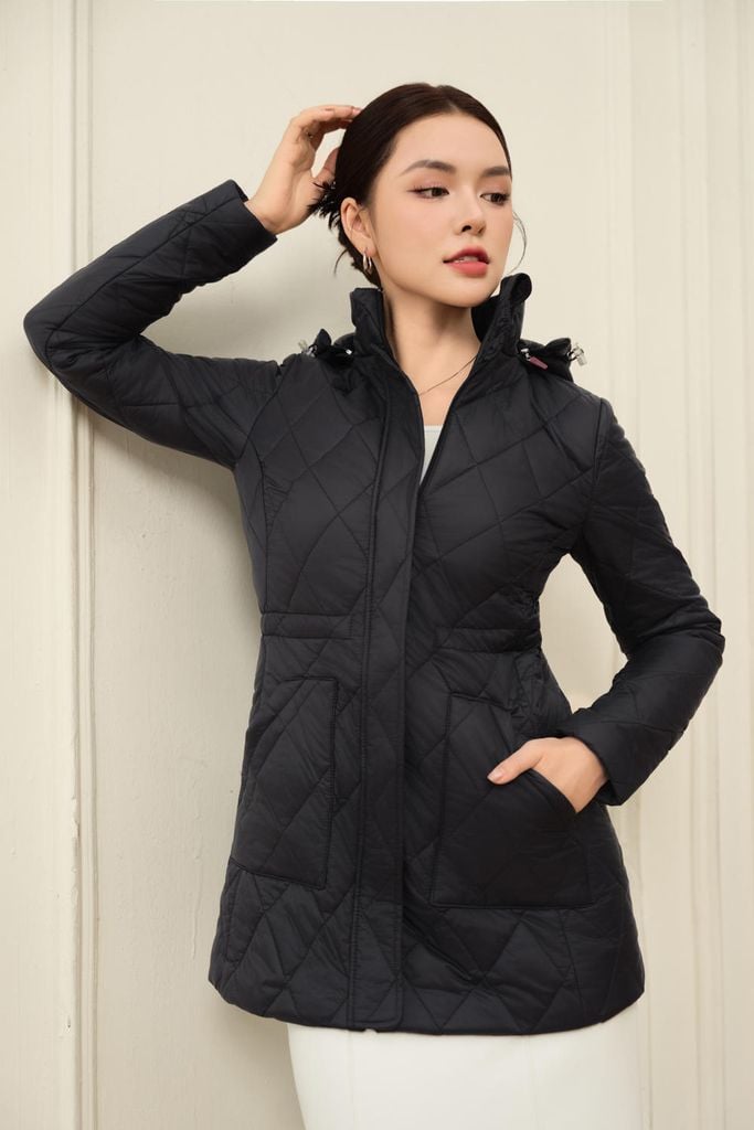  Áo phao dáng lửng Amor chất gió cao cấp chống nước, cản mưa, giữ ấm tuyệt đối 