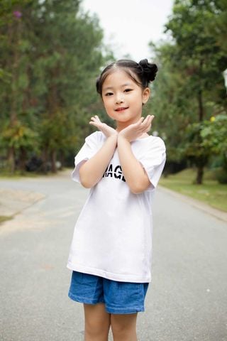 Áo phông cotton SARAGDO cho bé gái