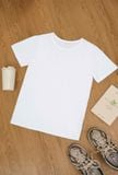  Áo thun nam Cardina dòng basic vải cotton dáng cổ tròn màu trắng trơn 