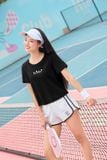  Áo phông nữ chất cotton cổ tròn thêu cỏ bốn lá An lành 