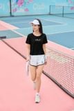  Áo phông nữ chất cotton cổ tròn thêu cỏ bốn lá An lành 