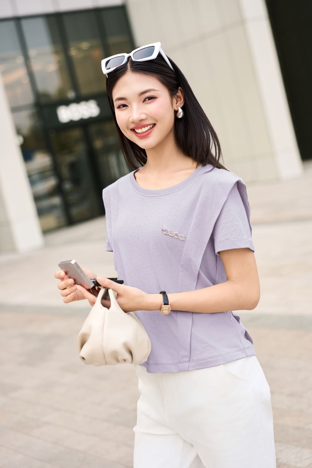 mẫu áo suông mùa hè