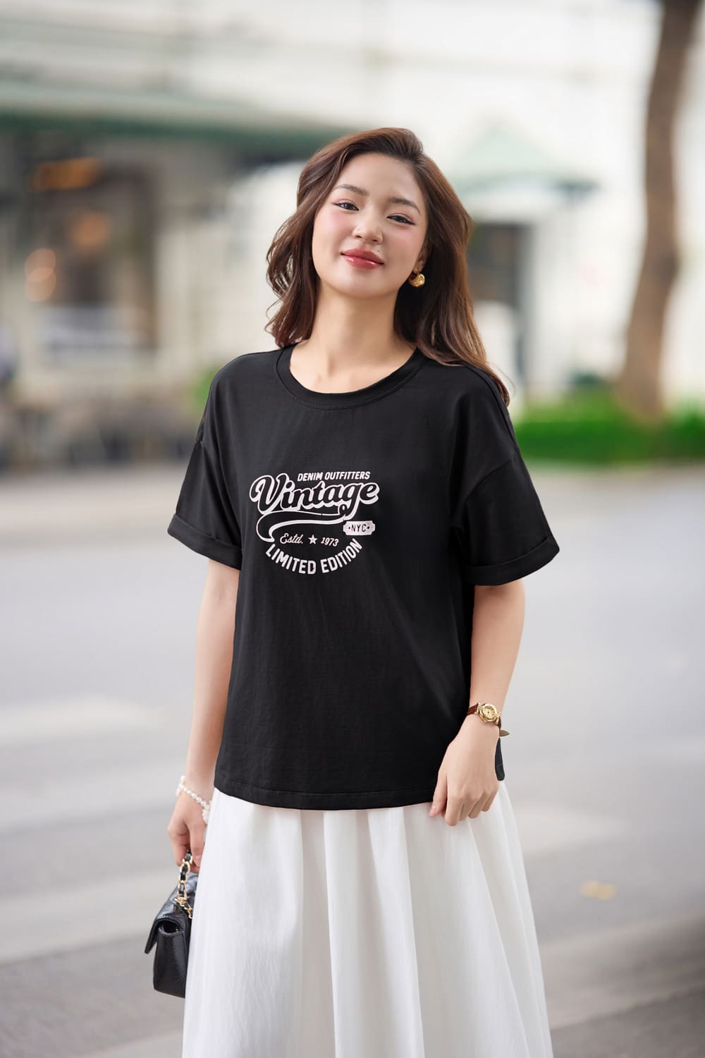 áo phông nữ mùa hè rộng cá tính
