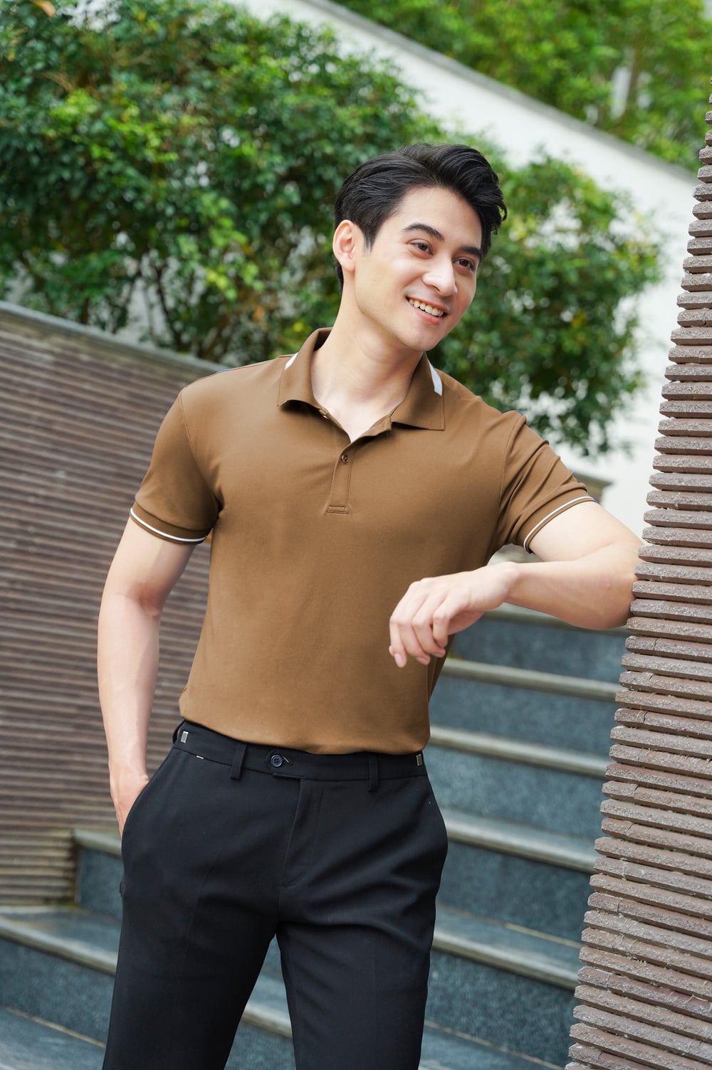 quần cạp cao nam