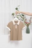  Áo polo nữ cổ khóa phối màu chất cotton mềm mát 