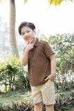  Áo thun POLO trẻ em chất cotton thoáng mát giữ form 