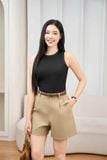  Áo sát nách nữ vải tăm cotton thiết kế sát nách 