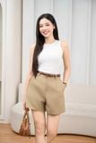  Áo sát nách nữ vải tăm cotton thiết kế sát nách 