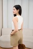  Áo sát nách nữ vải tăm cotton thiết kế sát nách 