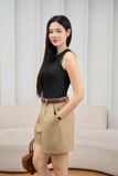  Áo sát nách nữ vải tăm cotton thiết kế sát nách 
