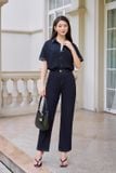 Áo sơmi bò giấy vai chờm cổ đức theo phong cách trẻ trung, sành điệu 