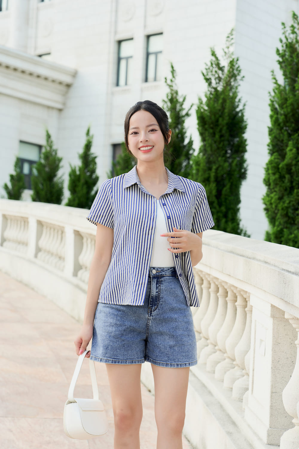 mẫu áo sơ mi kẻ sọc nữ đẹp