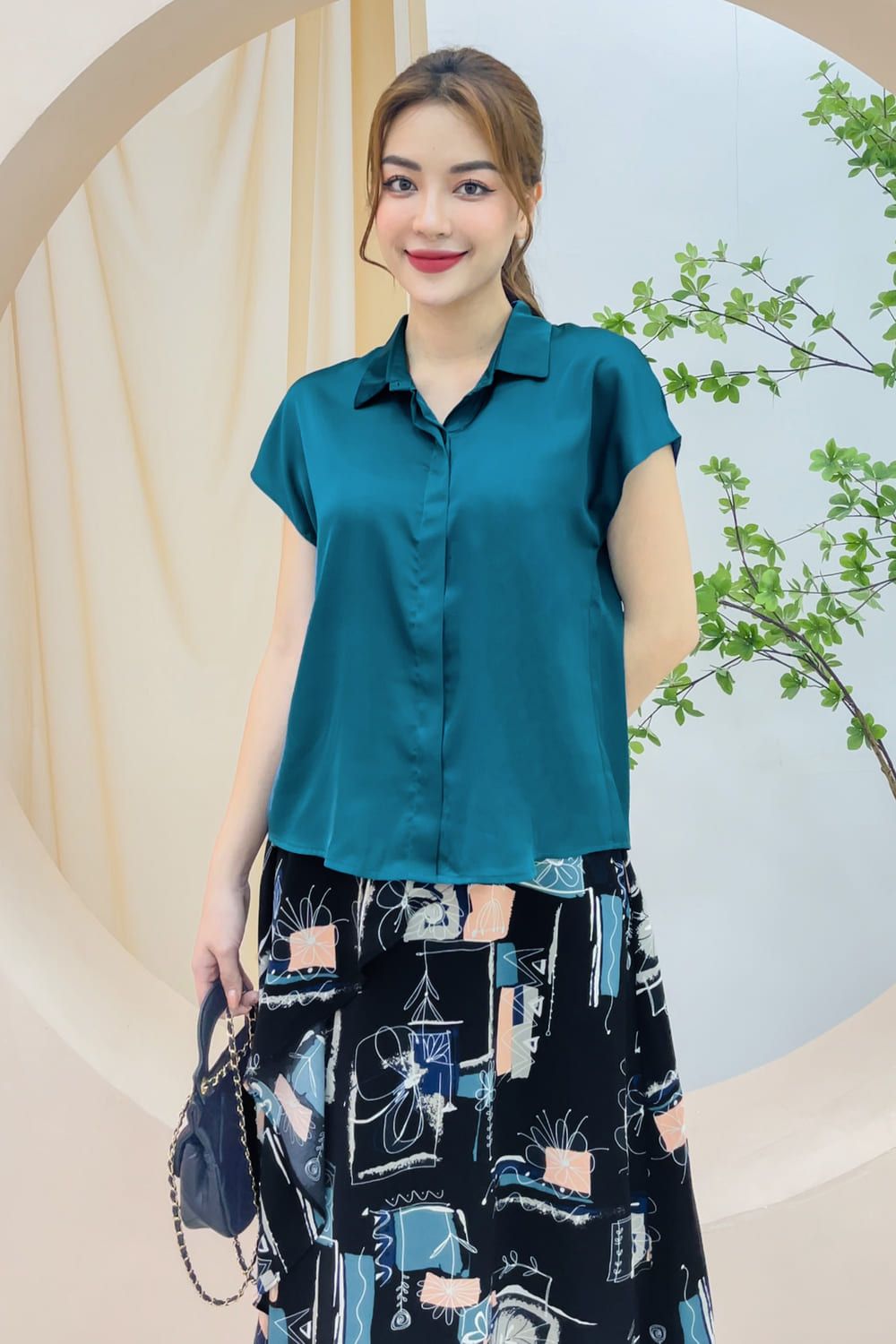 Váy Liền Áo Sơ Mi Polo Có Dây Đeo Cổ Cảm Hứng Thiết Kế Qiqi Ba Tiêu Chuẩn   MixASale