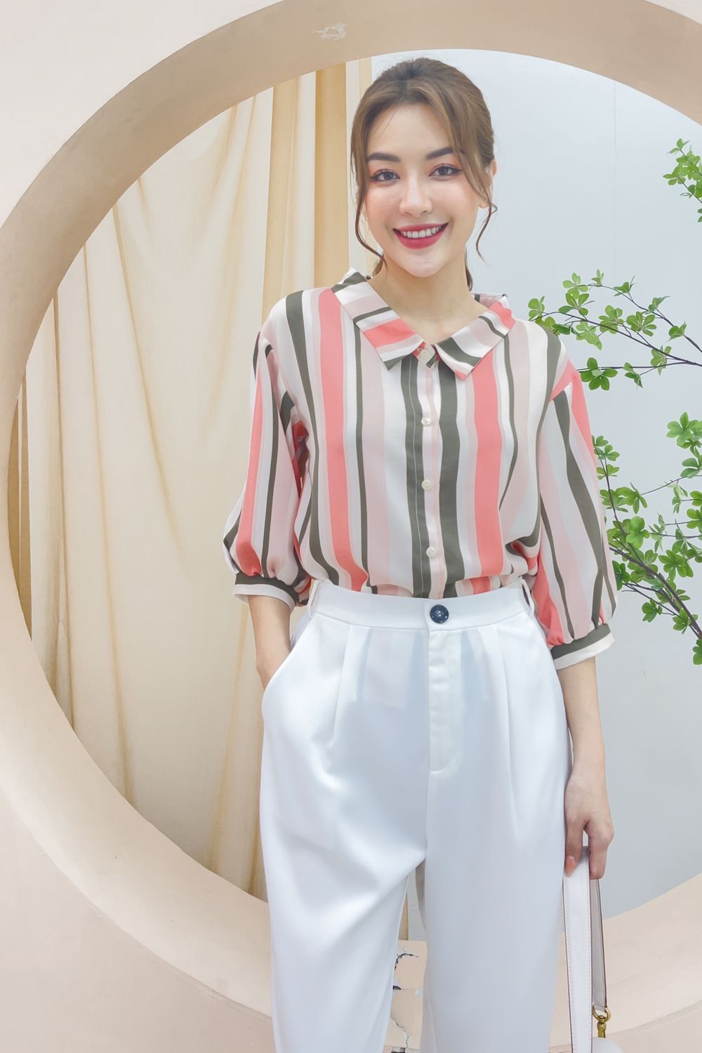 Áo sơ mi nam họa tiết dài tay Vân Gỗ  Vải lụa mango chống nhăn cao cấp  RedMan  MixASale