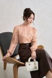  Áo sơmi cổ trụ tay dài chất tơ tằm mềm mại 
