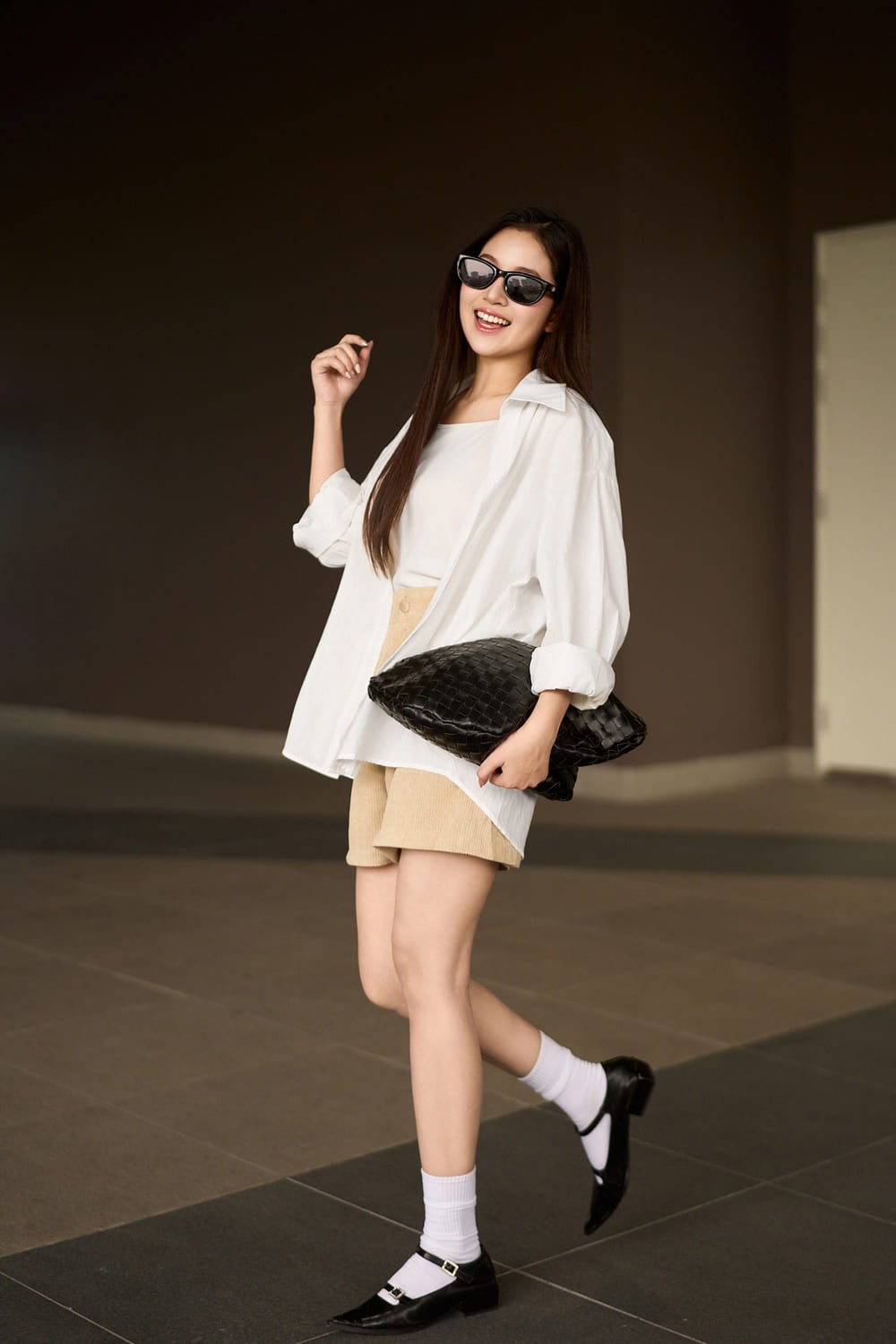 áo sơ mi form rộng nữ