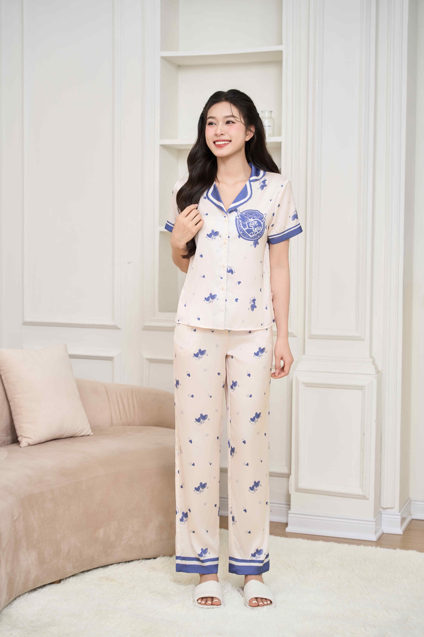 bộ lụa mặc nhà