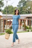  Đồ bộ nữ NOHU 2026 chất liệu đũi bamboo quần dài xẻ sau 